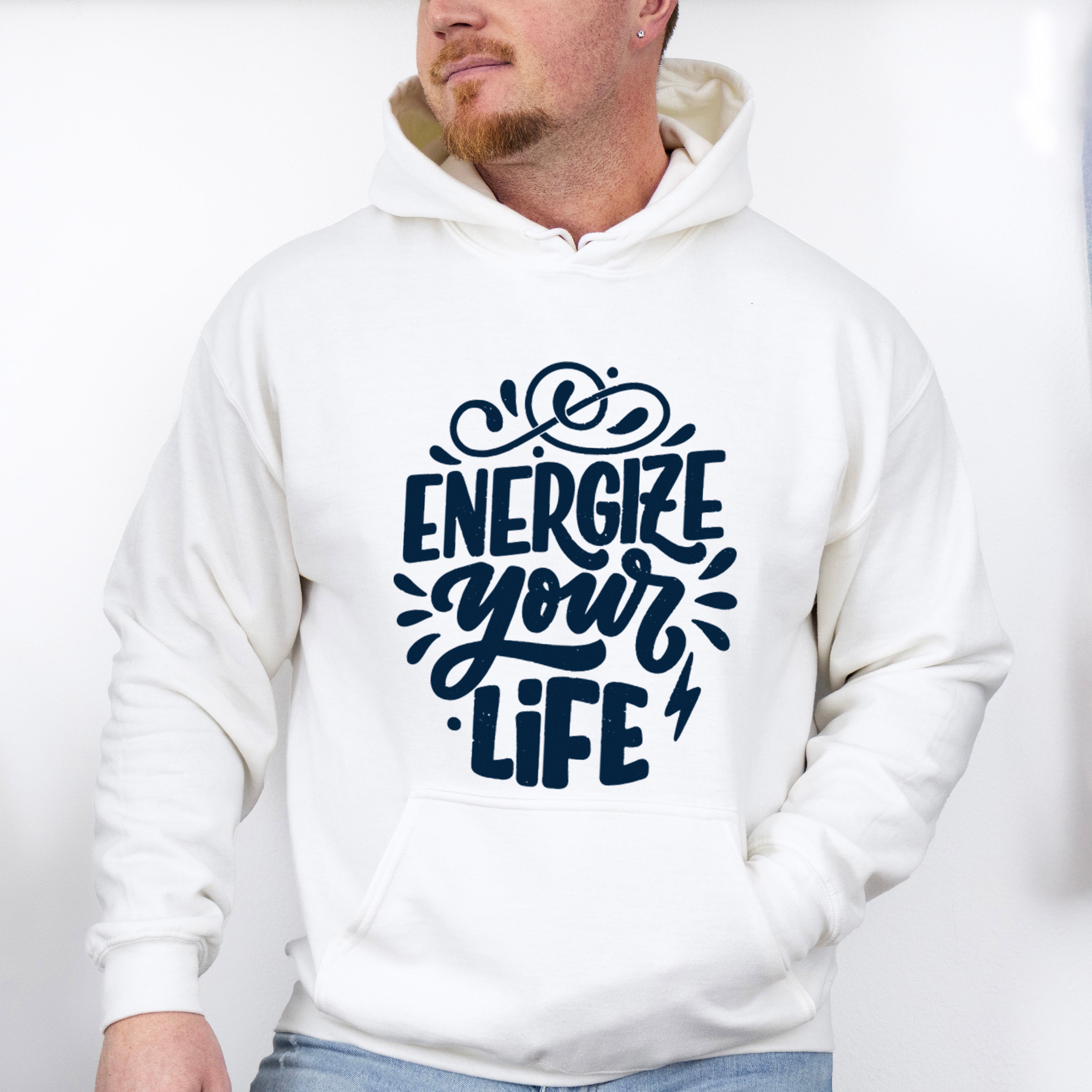 Energize Your Life - GYM Unisex Crewneck T-Shirt Sweatshirt Hoodie