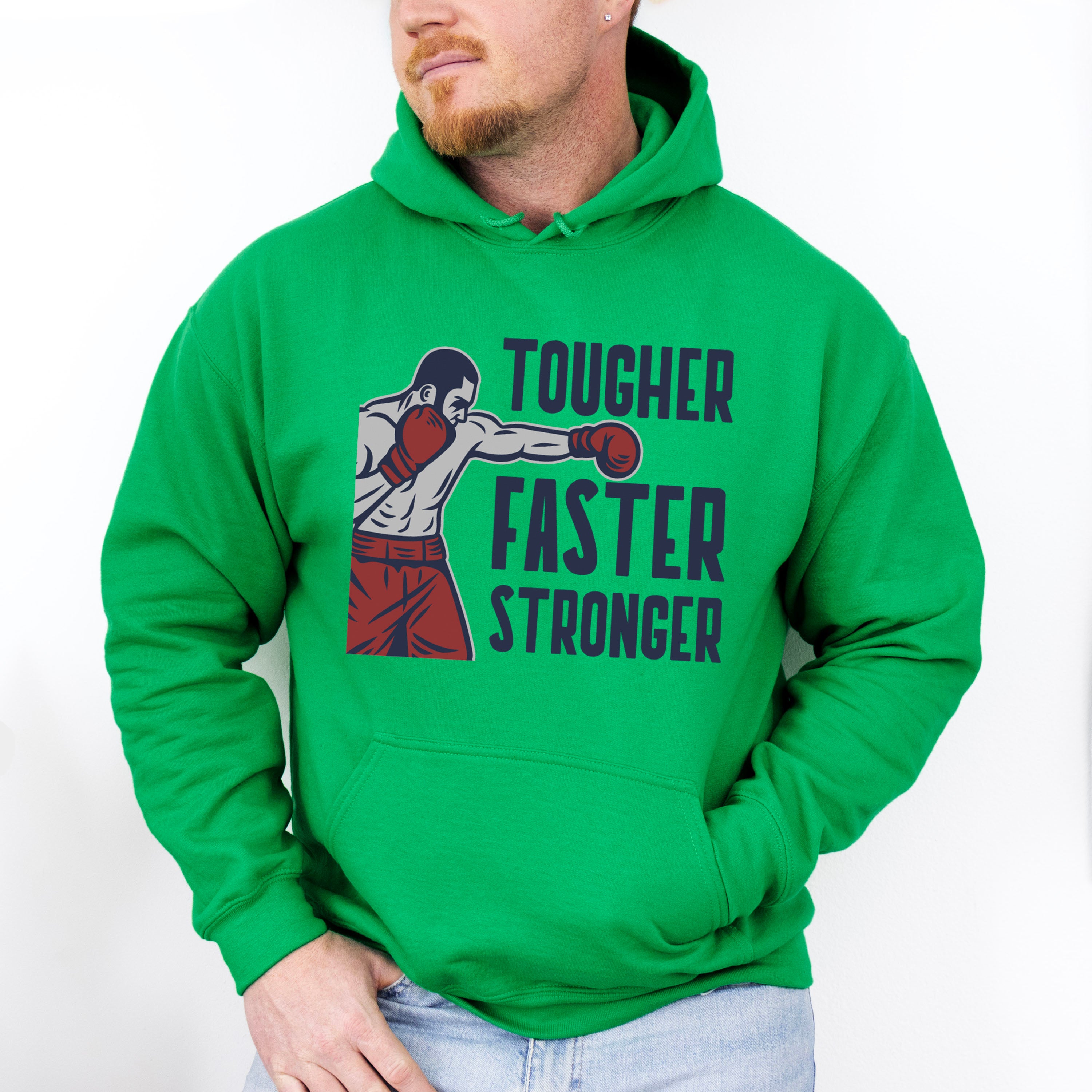 Tougher Faster Stronger - GYM Unisex Crewneck T-Shirt Sweatshirt Hoodie