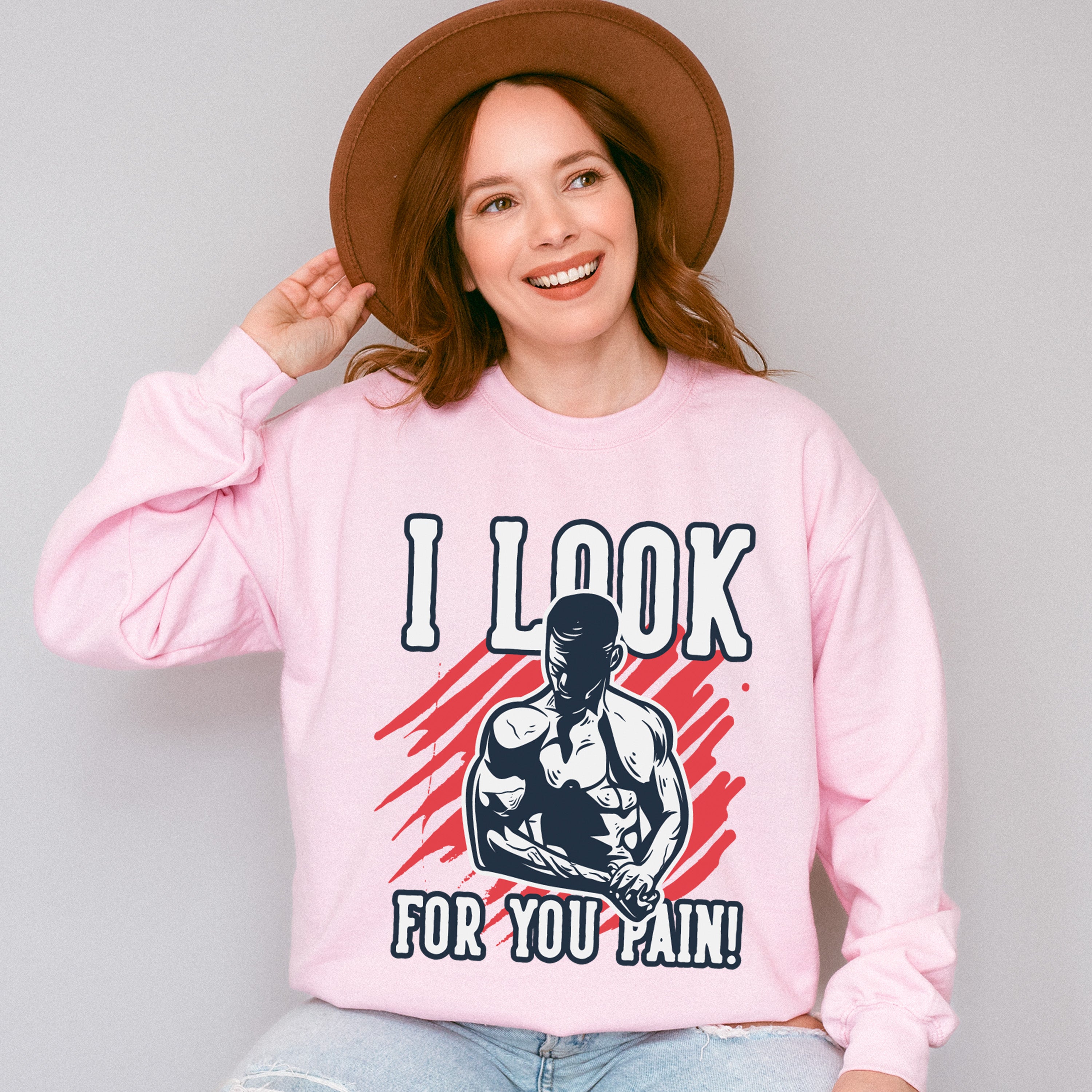 I Look For You Pain! - GYM Unisex Crewneck T-Shirt Sweatshirt Hoodie