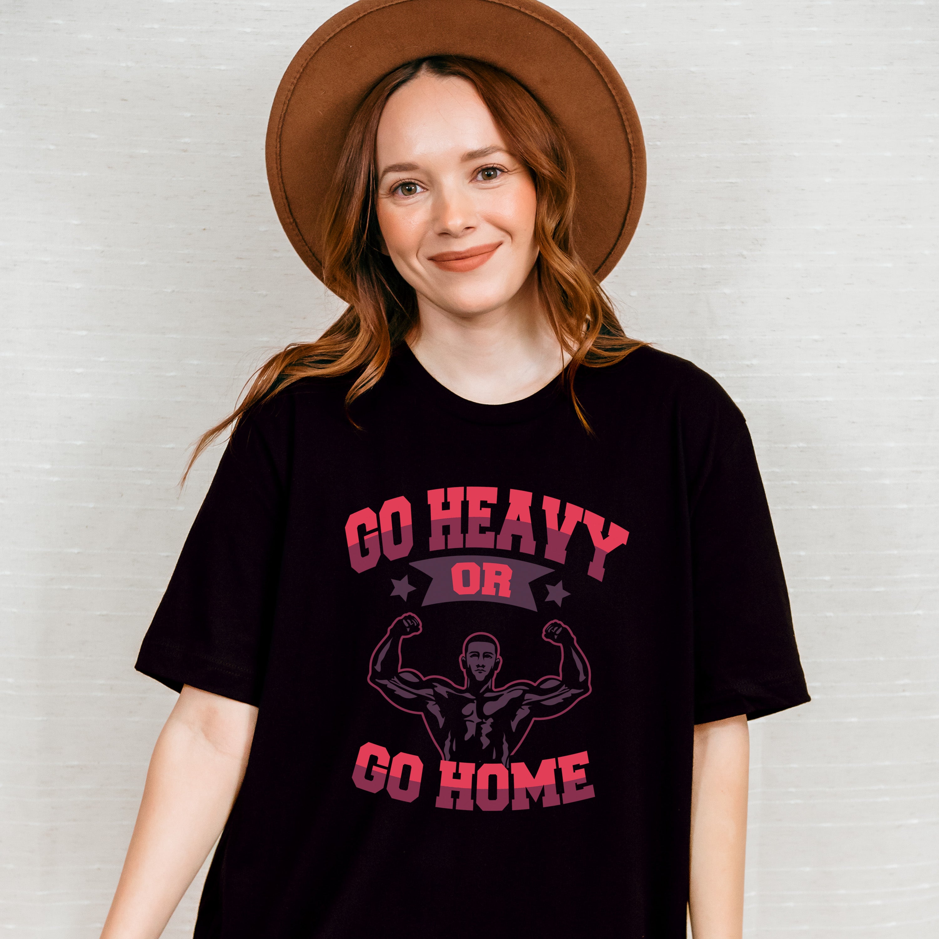 Go Heavy Or Go Home - GYM Unisex Crewneck T-Shirt Sweatshirt Hoodie