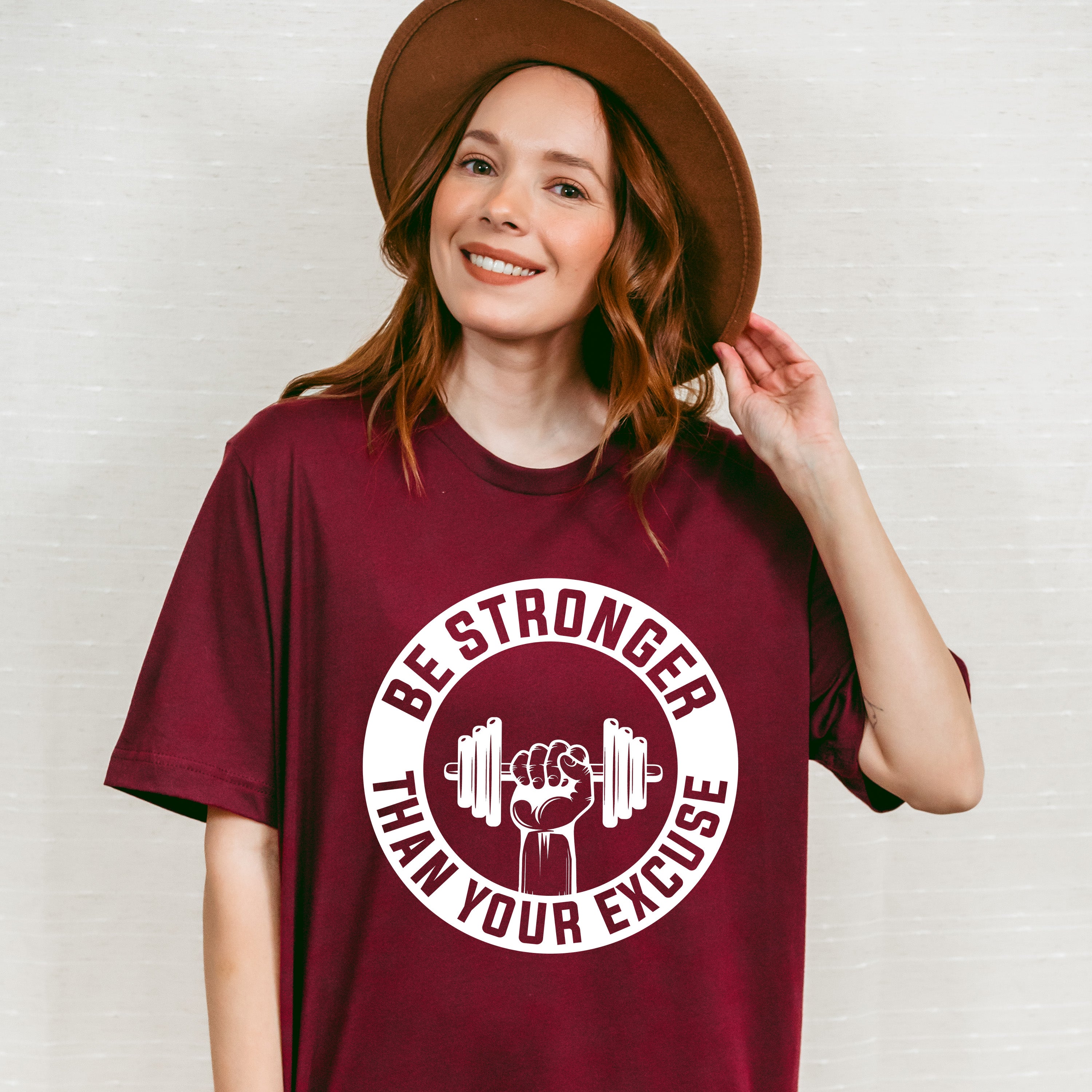 Be Stronger Than Your Excuse - GYM Unisex Crewneck T-Shirt Sweatshirt Hoodie