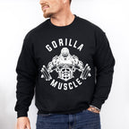 Gorilla Muscle - GYM Unisex Crewneck T-Shirt Sweatshirt Hoodie
