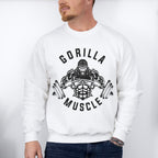 Gorilla Muscle - GYM Unisex Crewneck T-Shirt Sweatshirt Hoodie