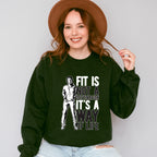 Fit Is Not A Destination - GYM Unisex Crewneck T-Shirt Sweatshirt Hoodie