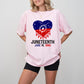 Blue And Red Heart Juneteenth Black Lives Matter Unisex Crewneck T-Shirt Sweatshirt Hoodie