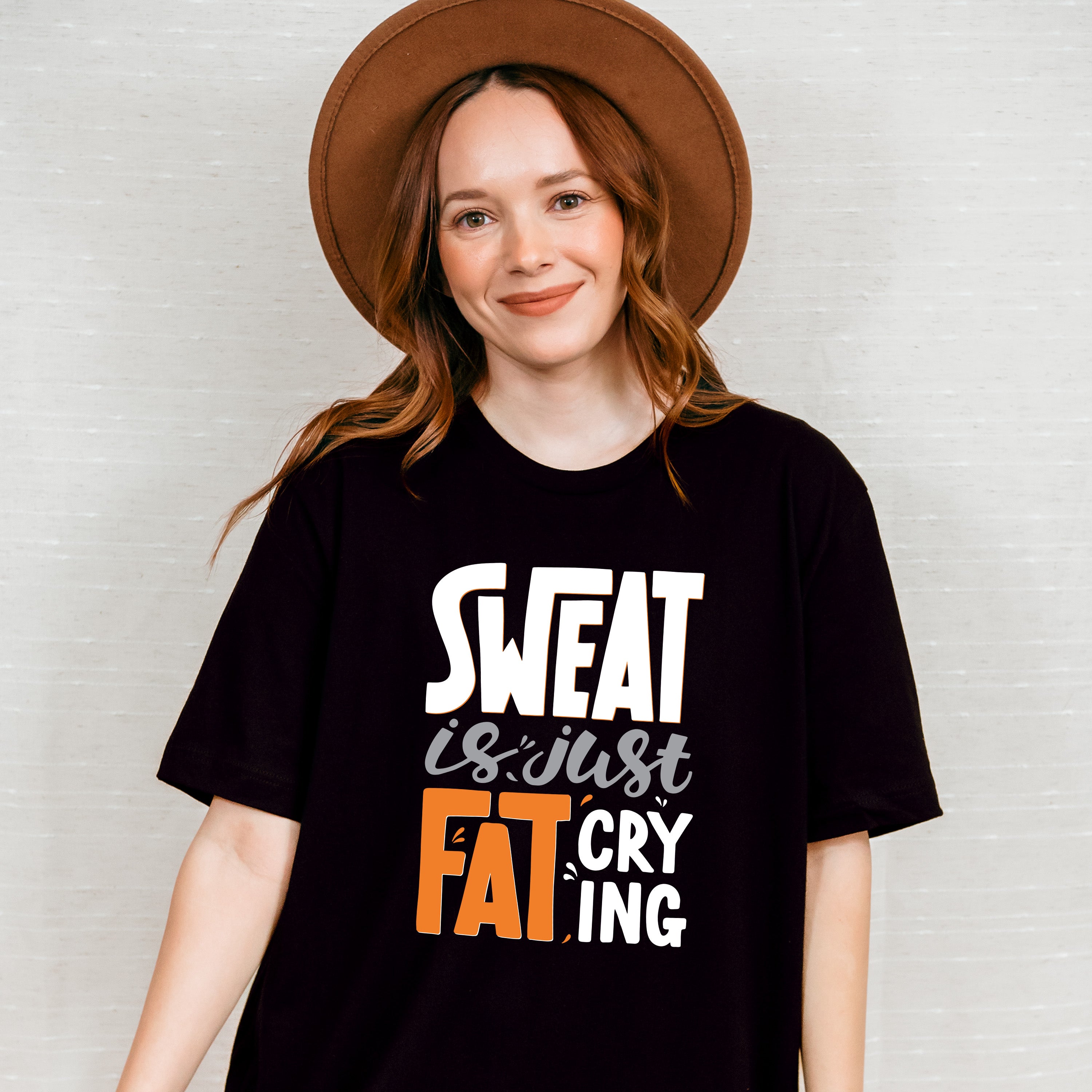 Sweat Is Just Fat Crying - GYM Unisex Crewneck T-Shirt Sweatshirt Hoodie