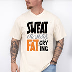 Sweat Is Just Fat Crying - GYM Unisex Crewneck T-Shirt Sweatshirt Hoodie