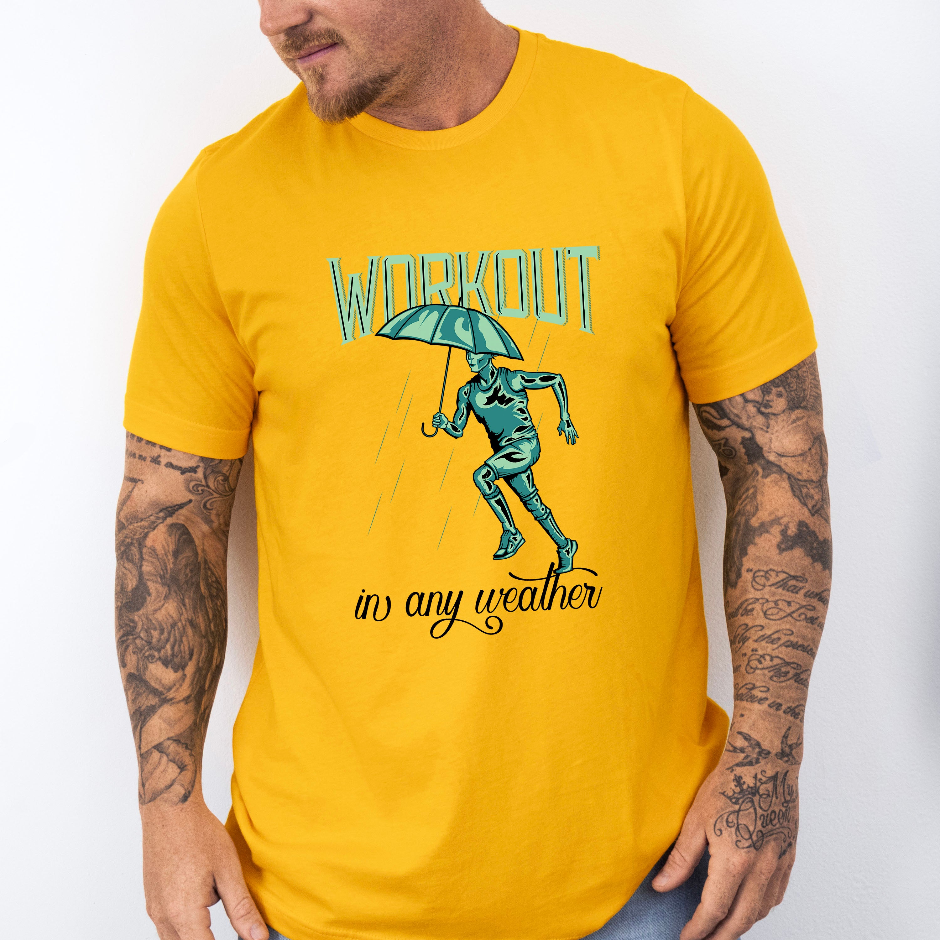 Workout In Any Weather - GYM Unisex Crewneck T-Shirt Sweatshirt Hoodie