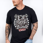 Eat Sleep Barbell Repeat - GYM Unisex Crewneck T-Shirt Sweatshirt Hoodie