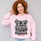 Eat Sleep Barbell Repeat - GYM Unisex Crewneck T-Shirt Sweatshirt Hoodie