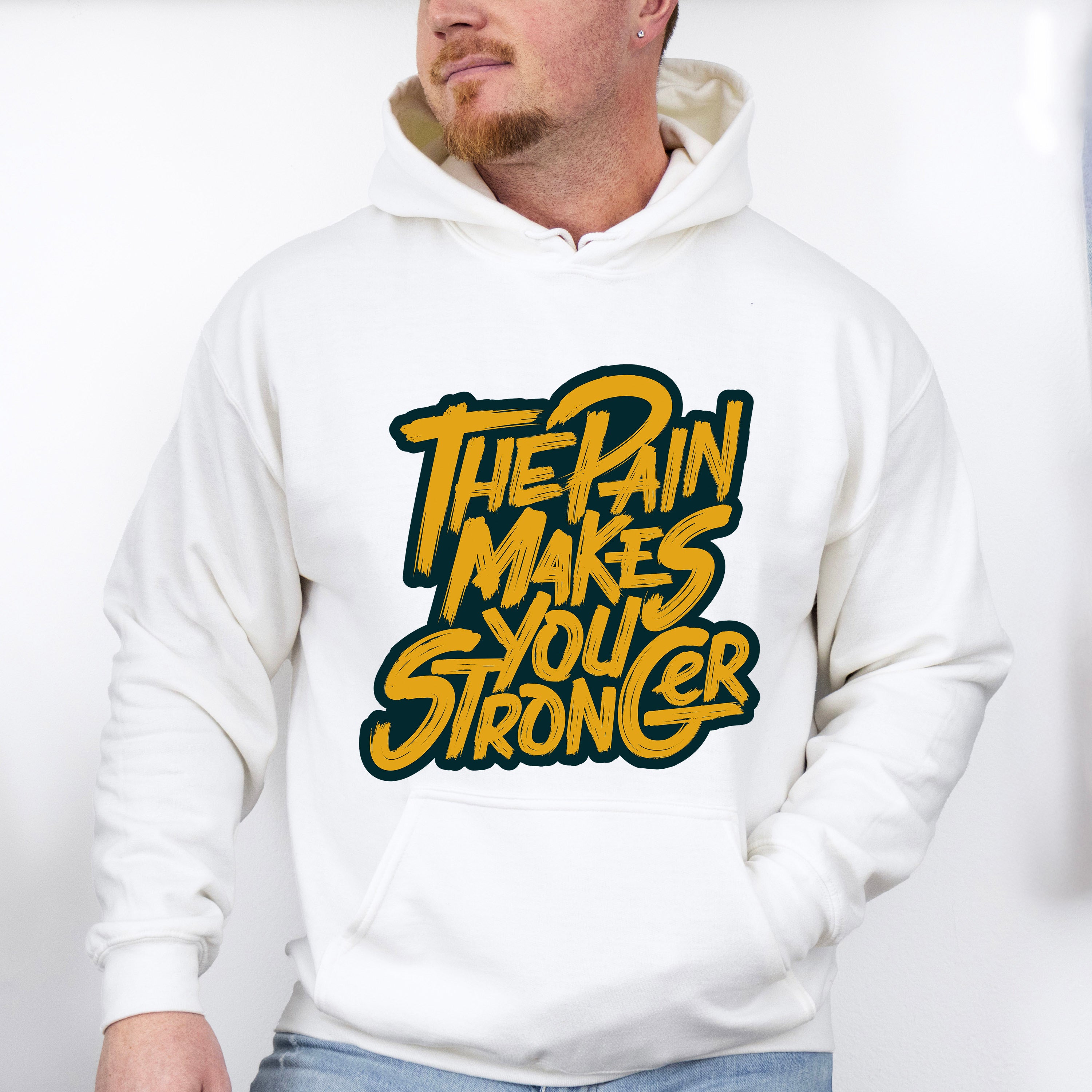 The Pain Makes You Stronger - GYM Unisex Crewneck T-Shirt Sweatshirt Hoodie