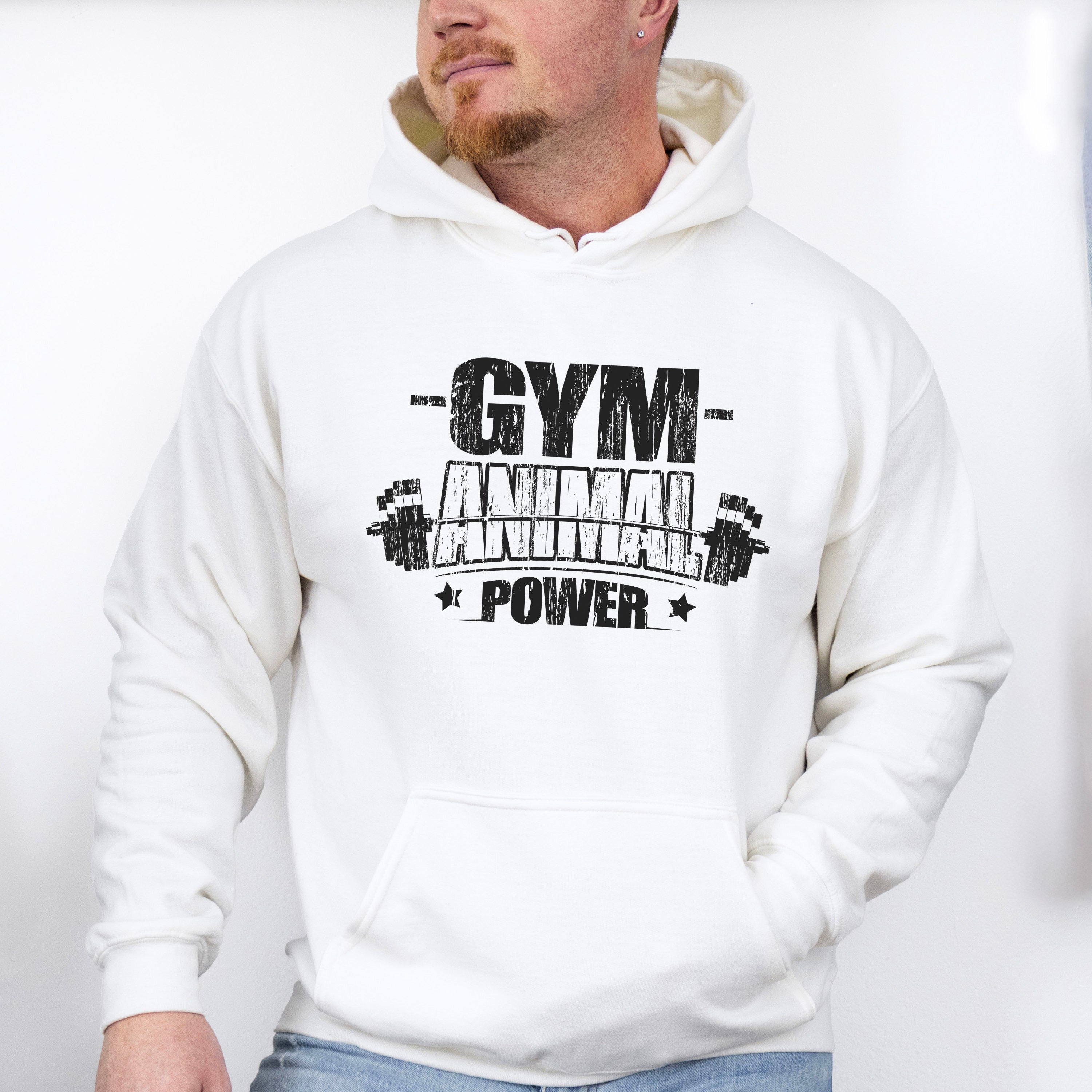 Gym Animal Power - GYM Unisex Crewneck T-Shirt Sweatshirt Hoodie