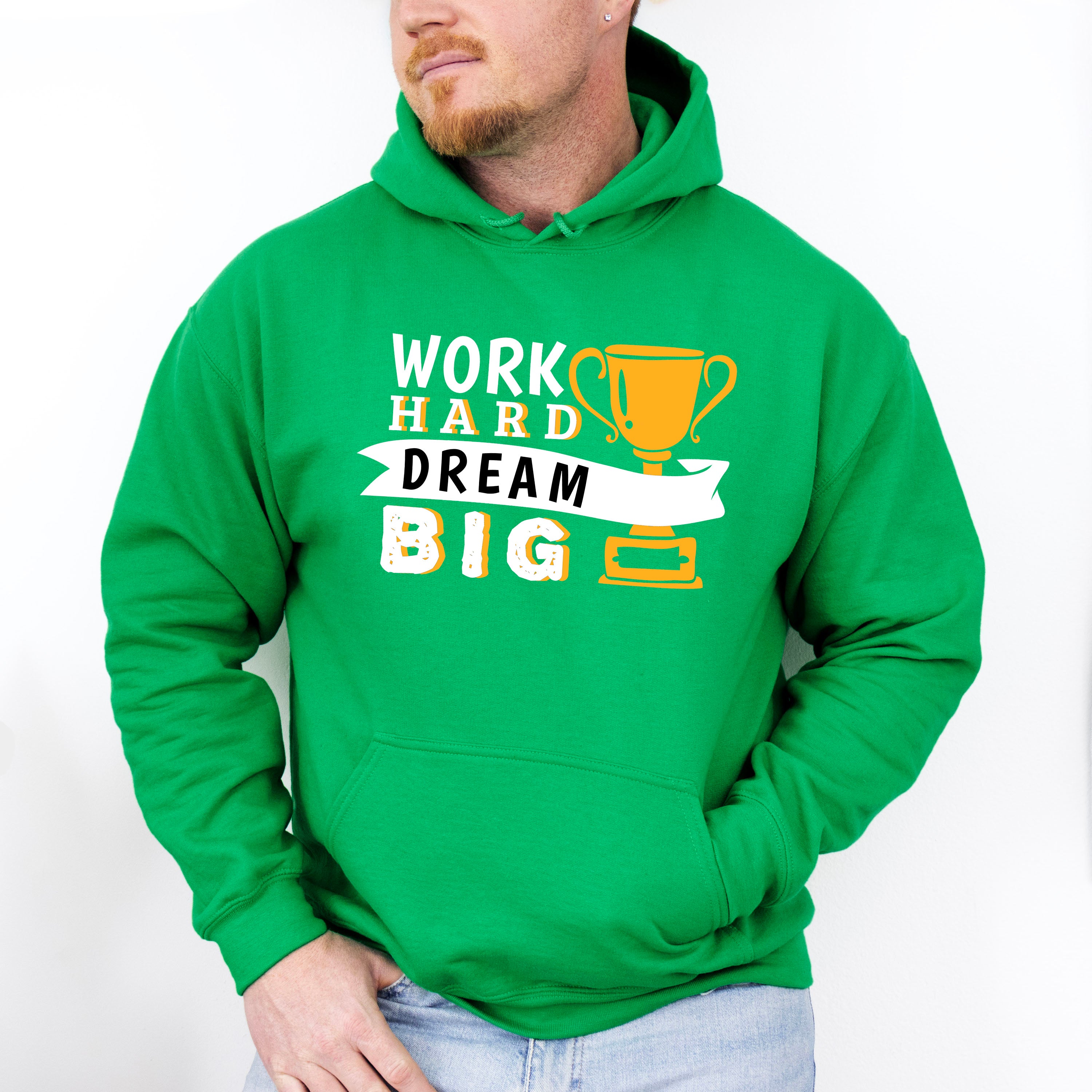 Work Hard Dream Big - GYM Unisex Crewneck T-Shirt Sweatshirt Hoodie