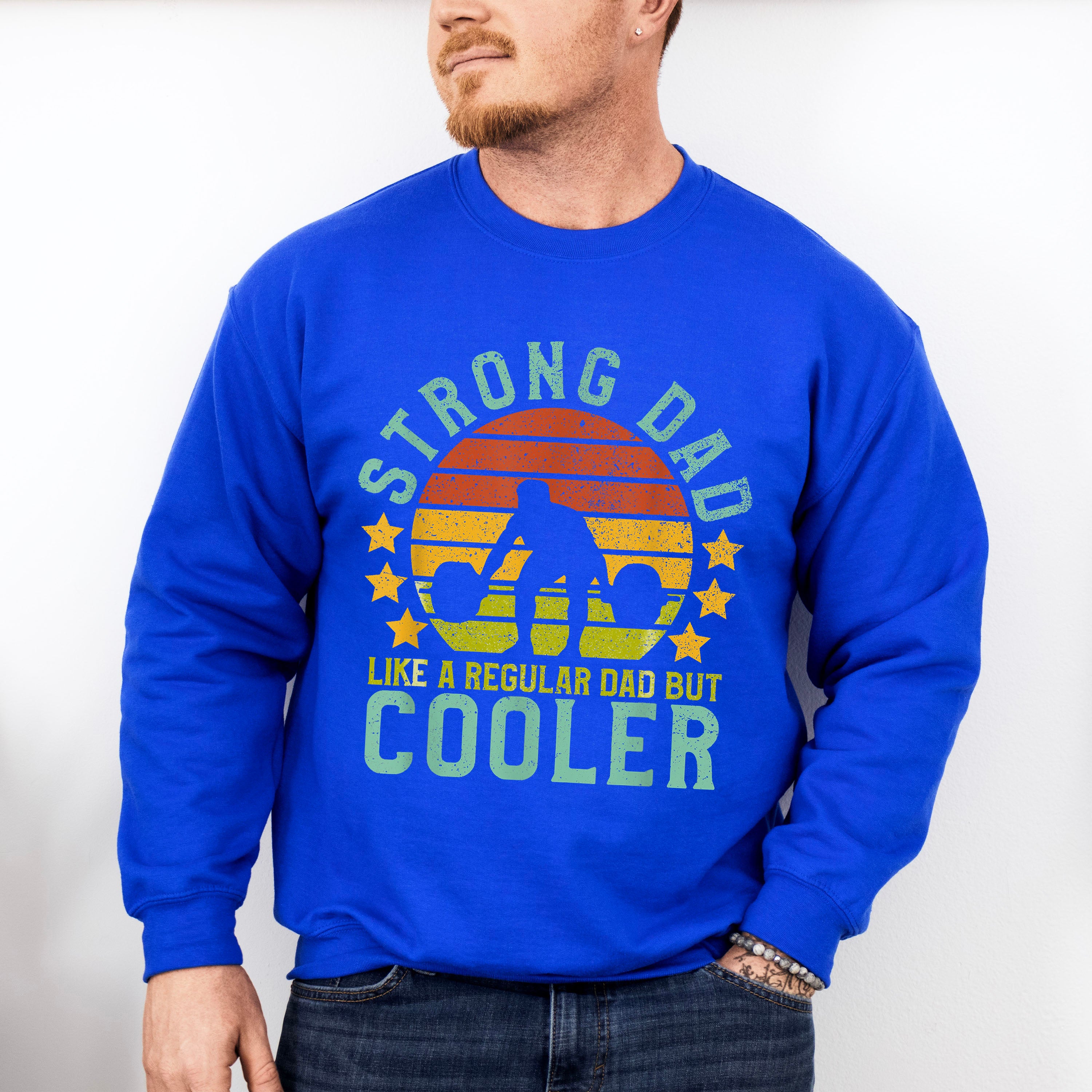 Strong Dad - GYM Unisex Crewneck T-Shirt Sweatshirt Hoodie