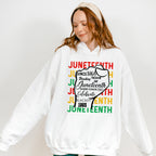 Rising Fist Celebrate Blackity - Juneteenth Unisex Crewneck T-Shirt Sweatshirt Hoodie