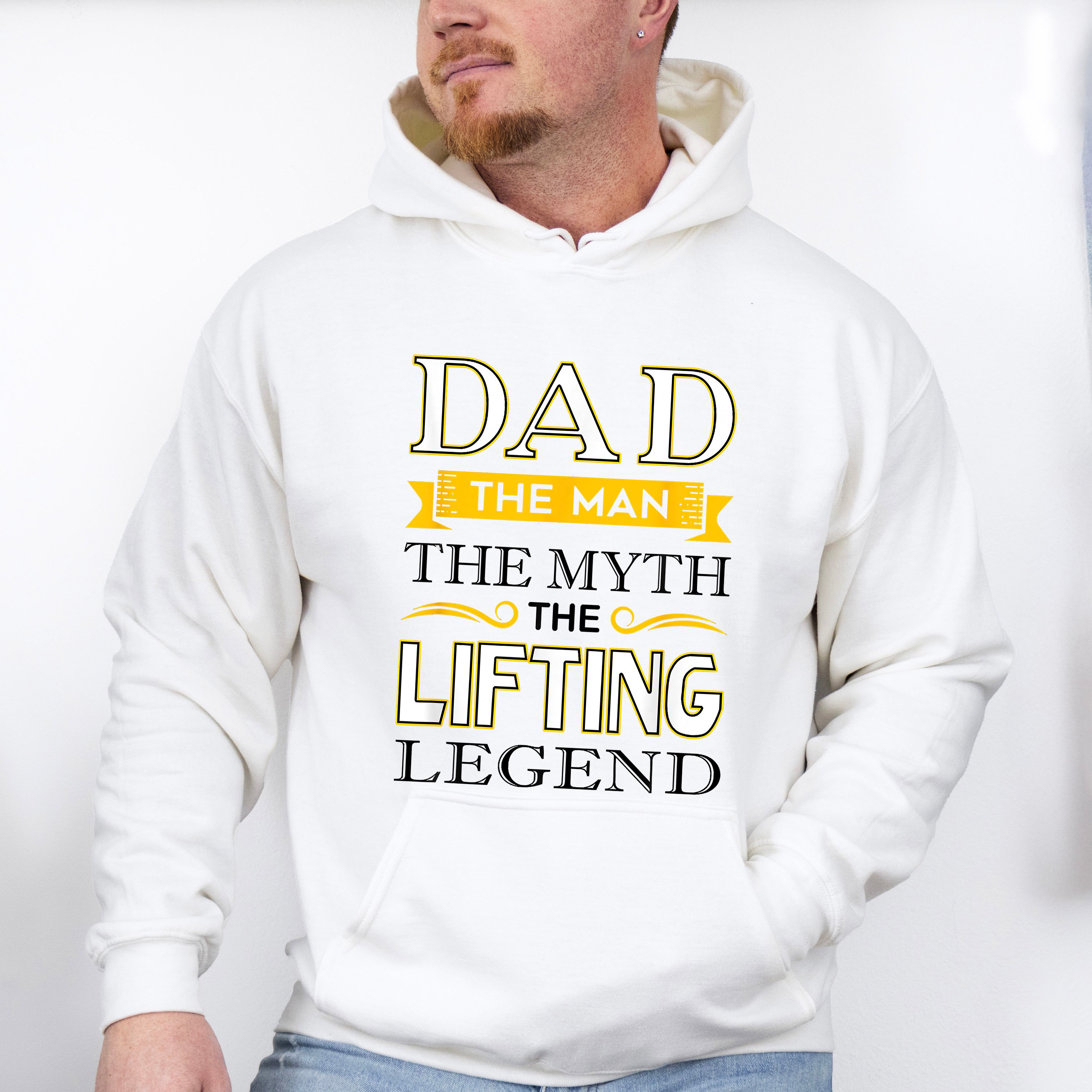 Dad The Man The Myth The Lifting Legend - GYM Unisex Crewneck T-Shirt Sweatshirt Hoodie