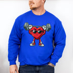 Heart Weight Lifting Design - GYM Unisex Crewneck T-Shirt Sweatshirt Hoodie