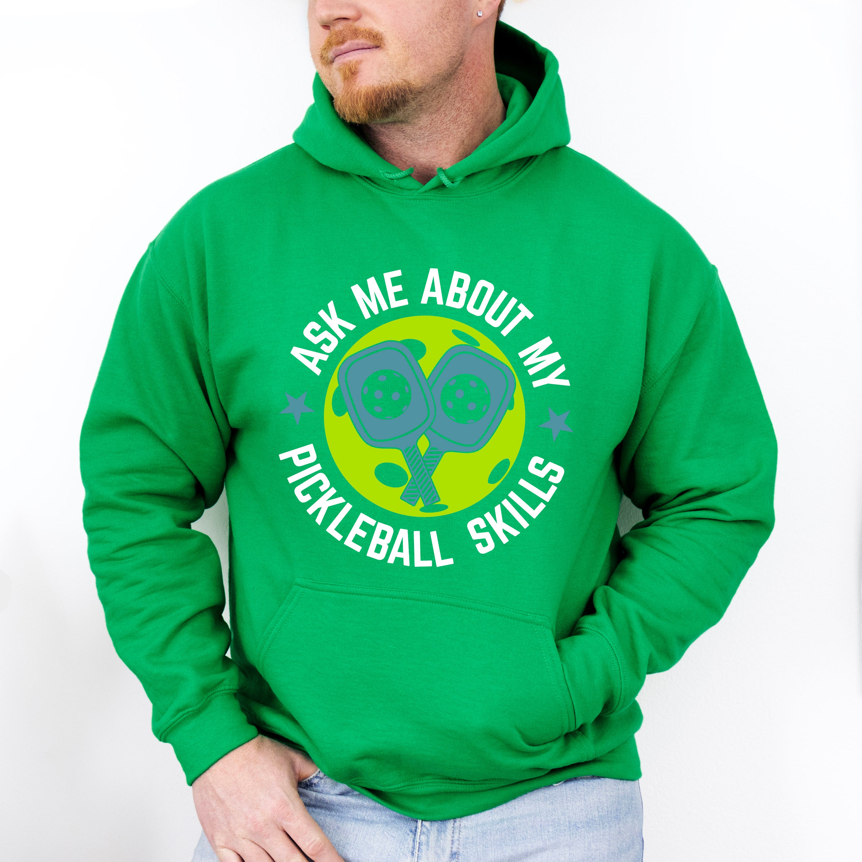Ask Me About My Pickleball Skills - Pickleball Unisex Crewneck T-Shirt Sweatshirt Hoodie