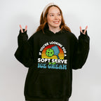If You're Looking For A Soft Serve Go Get Ice Cream - Pickleball Unisex Crewneck T-Shirt Sweatshirt Hoodie