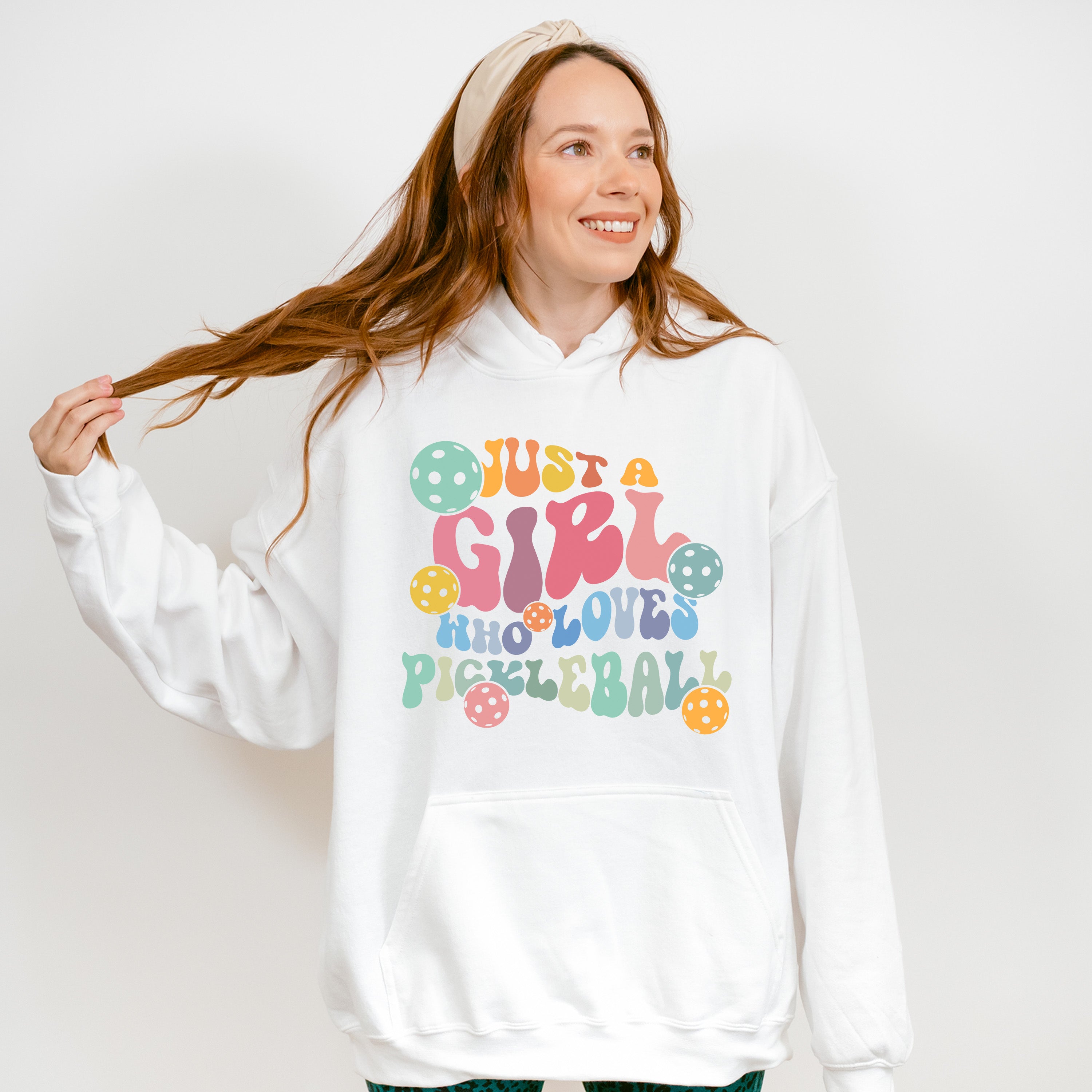 Just a Girl Who Loves Pickleball - Pickleball Unisex Crewneck T-Shirt Sweatshirt Hoodie