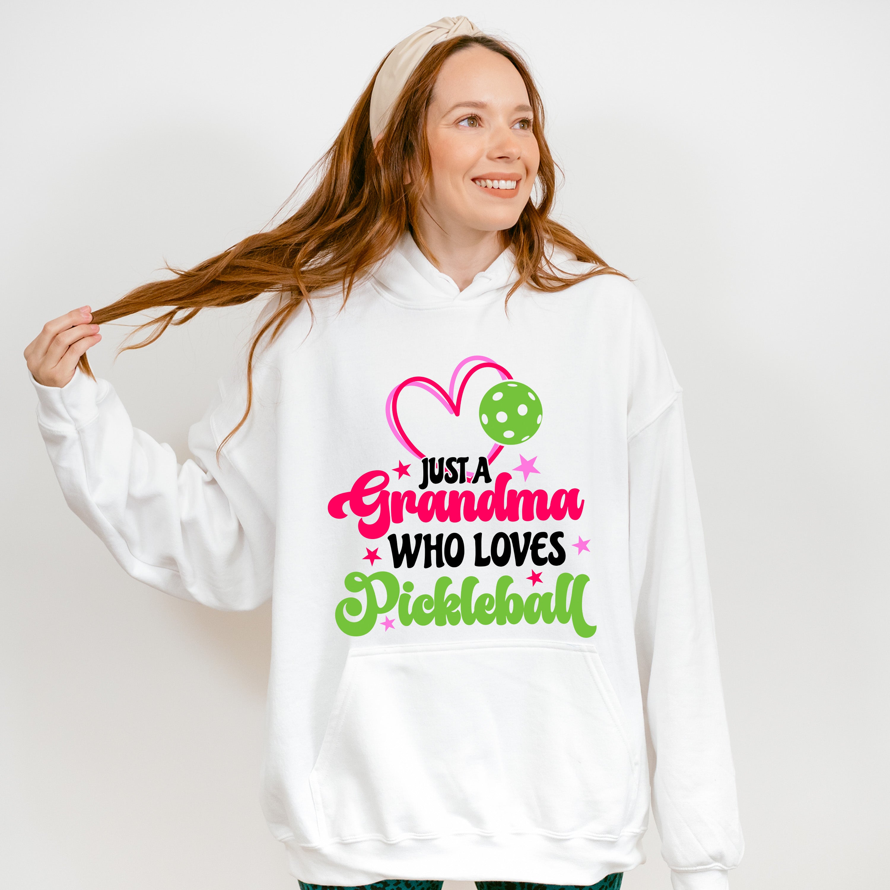 Just A Grandma Who Loves Pickleball - Pickleball Unisex Crewneck T-Shirt Sweatshirt Hoodie