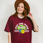 Just One More Game - Pickleball Unisex Crewneck T-Shirt Sweatshirt Hoodie