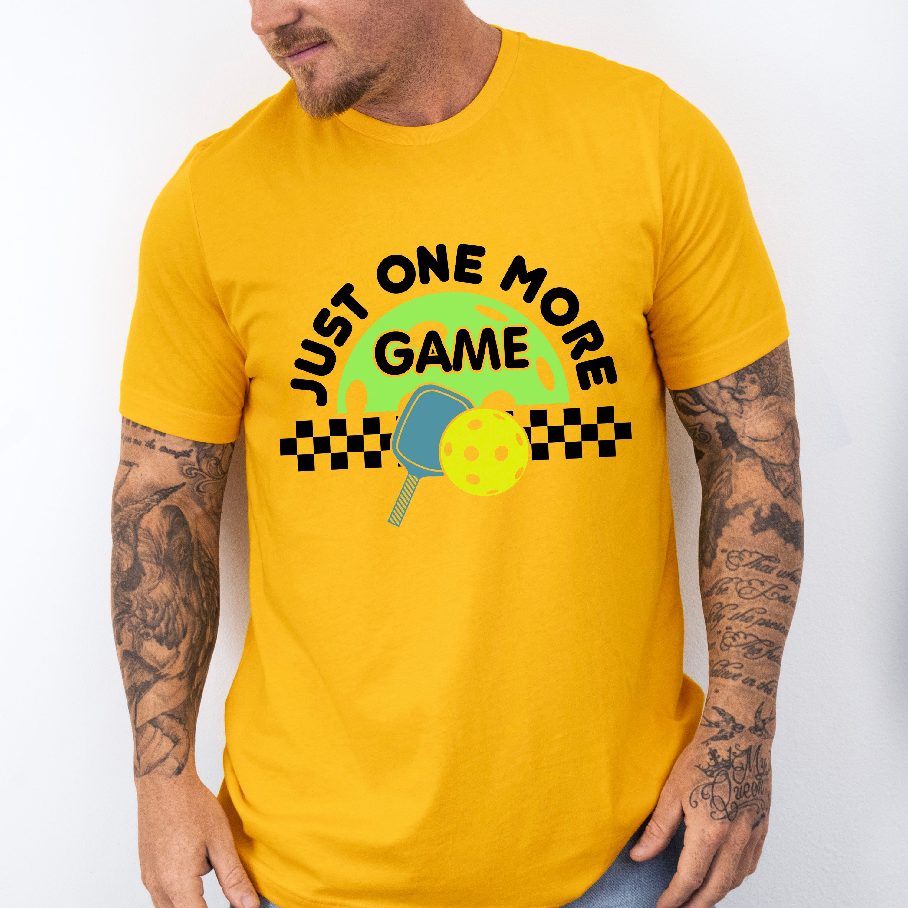 Just One More Game - Pickleball Unisex Crewneck T-Shirt Sweatshirt Hoodie