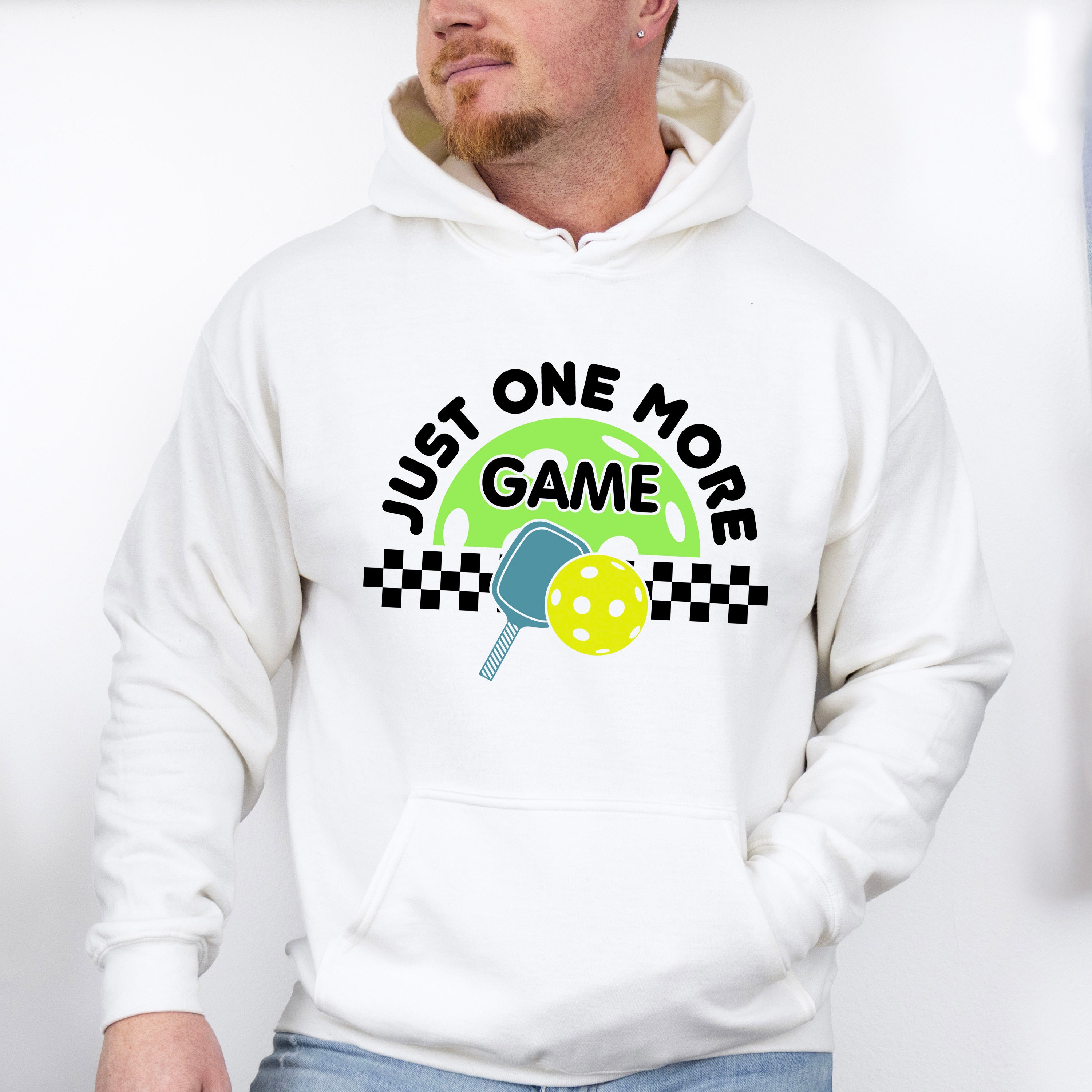 Just One More Game - Pickleball Unisex Crewneck T-Shirt Sweatshirt Hoodie