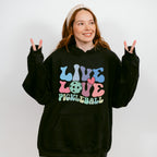 Live Love Pickleball - Pickleball Unisex Crewneck T-Shirt Sweatshirt Hoodie