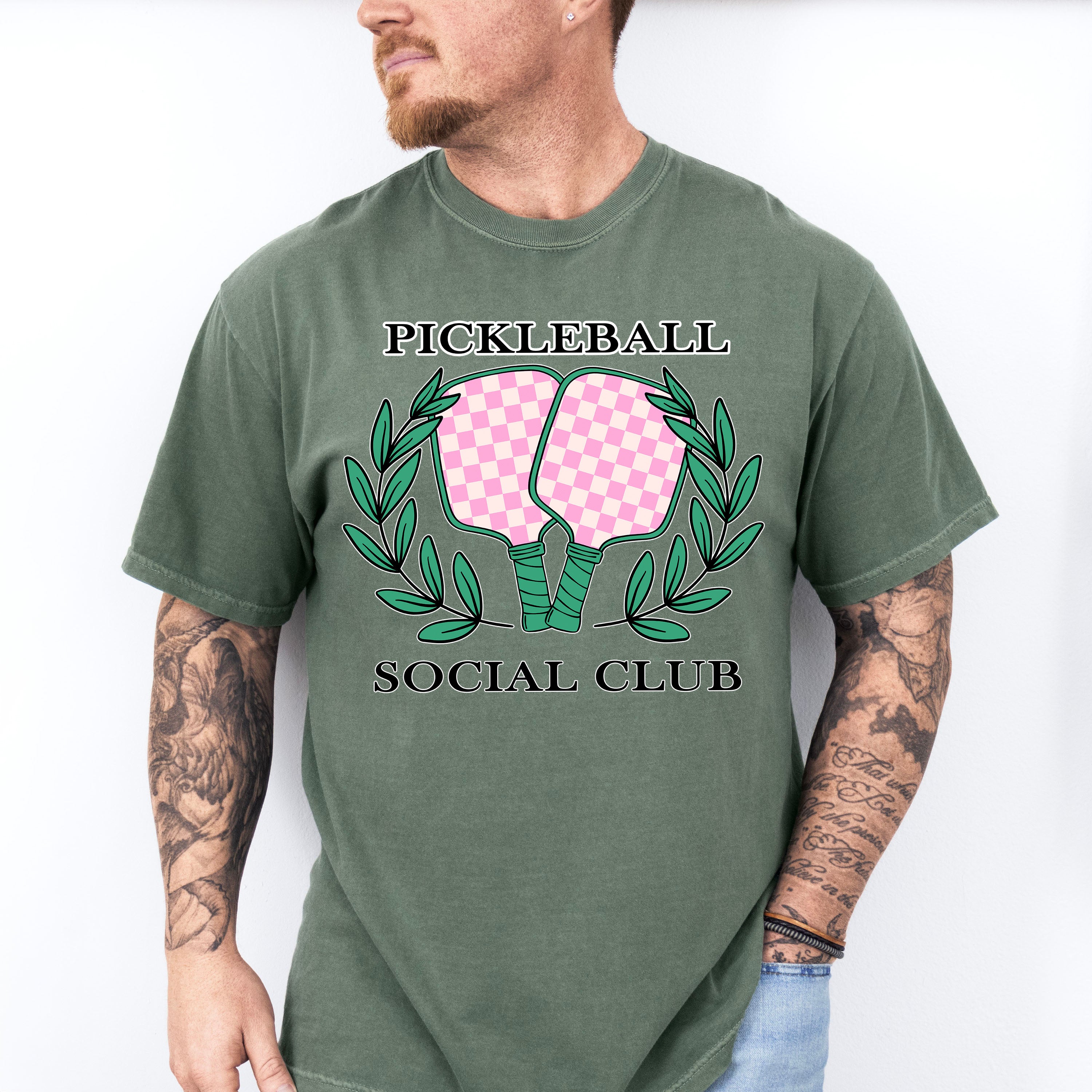 Pickleball Social Club - Pickleball Unisex Crewneck T-Shirt Sweatshirt Hoodie