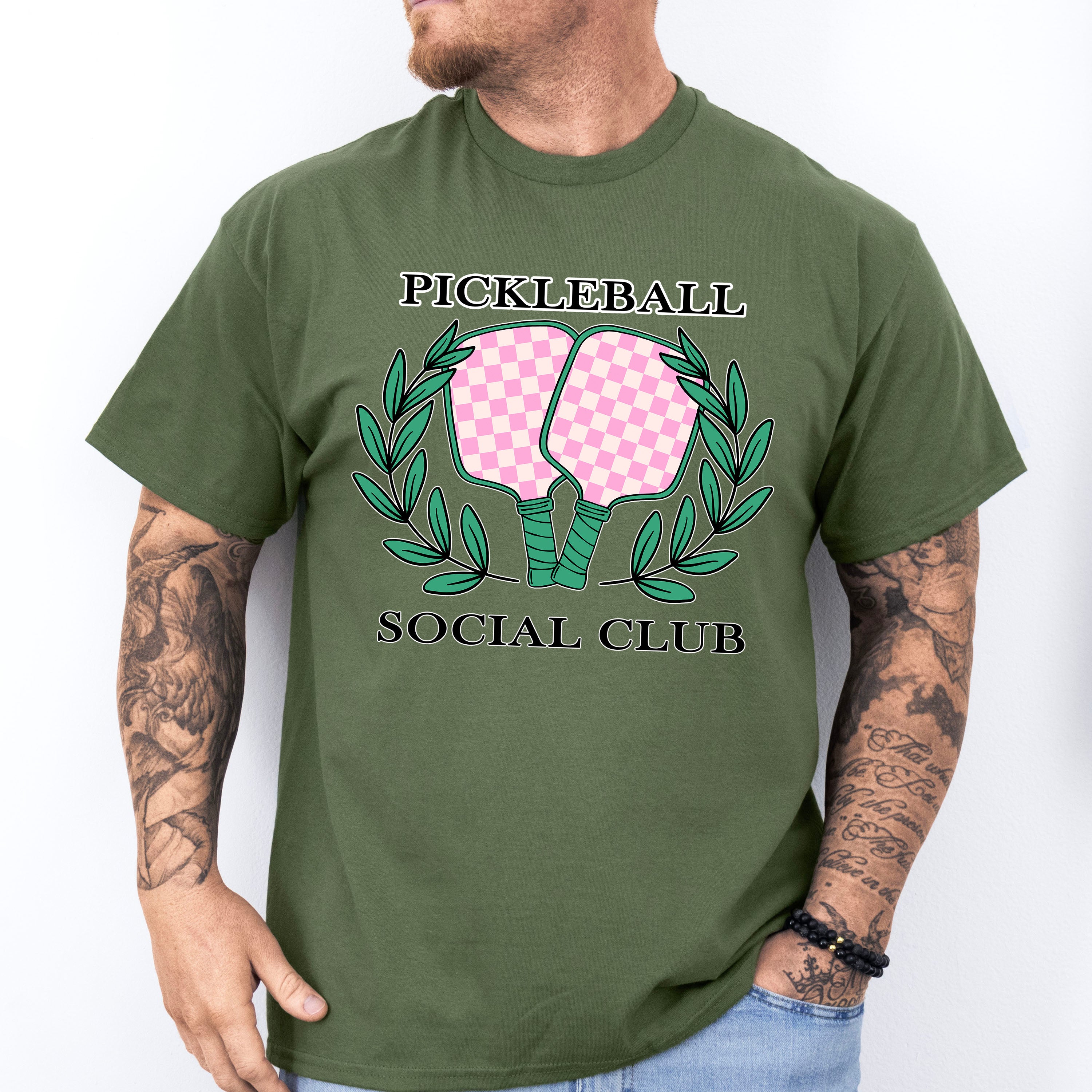 Pickleball Social Club - Pickleball Unisex Crewneck T-Shirt Sweatshirt Hoodie