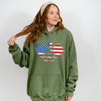 Paddle US Flag Design - Pickleball Unisex Crewneck T-Shirt Sweatshirt Hoodie