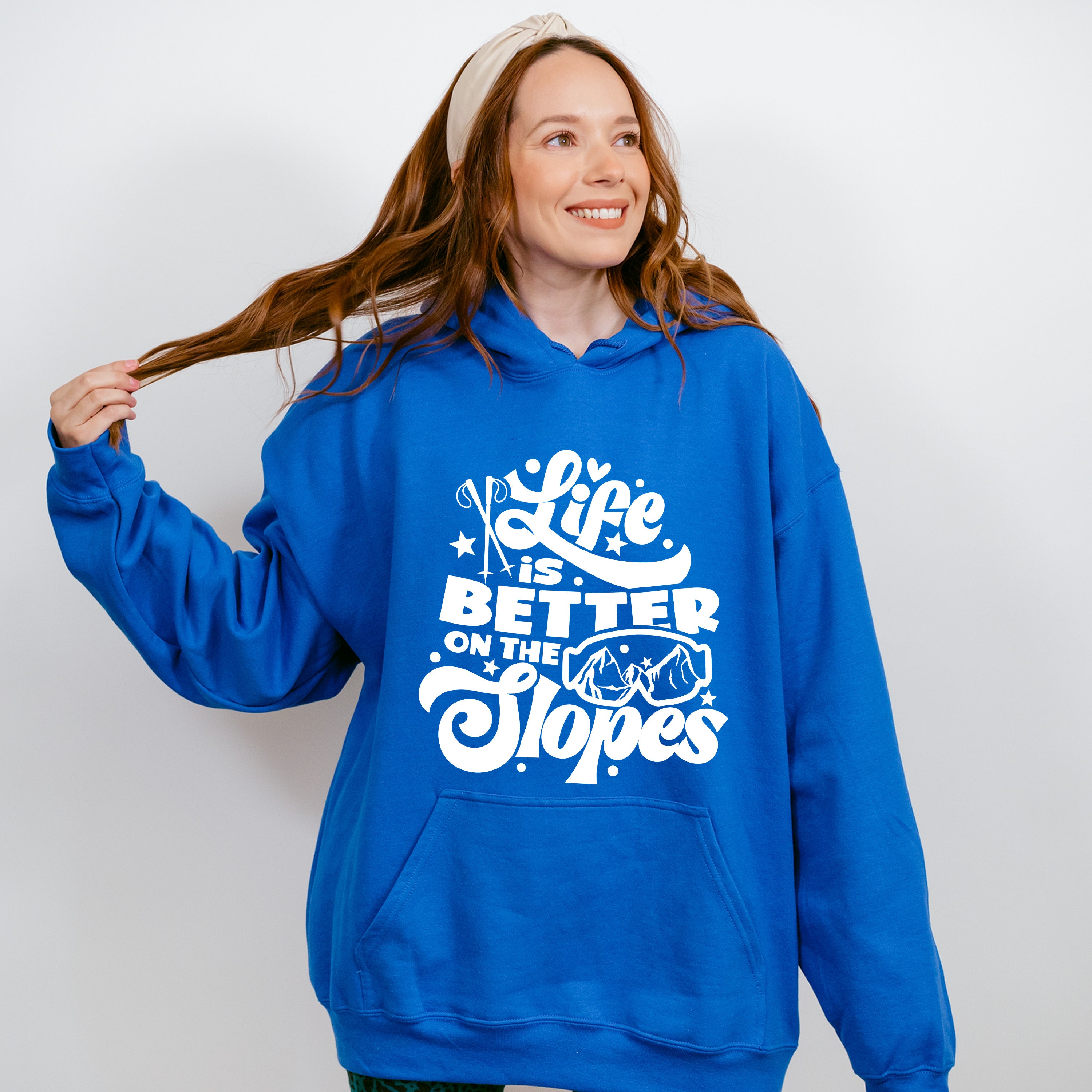 Life Is Better On The Slopes - Skiing Unisex Crewneck T-Shirt Sweatshirt Hoodie