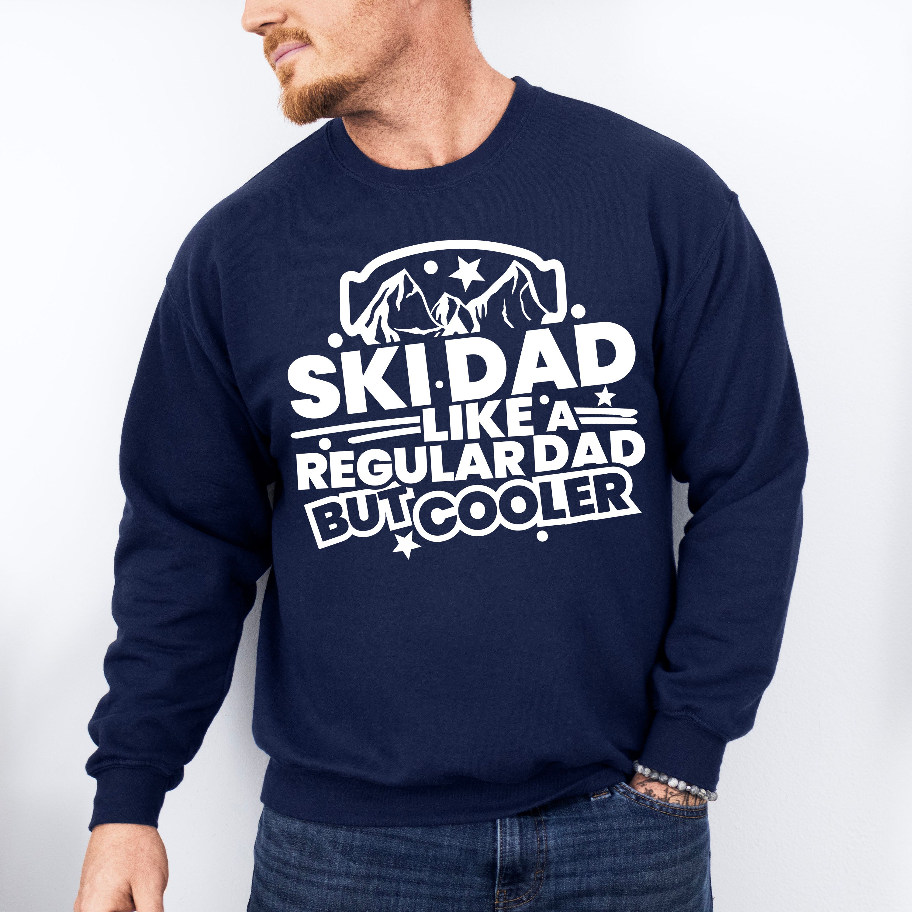 Ski Dad Like A Regular Dad But Cooler - Skiing Unisex Crewneck T-Shirt Sweatshirt Hoodie