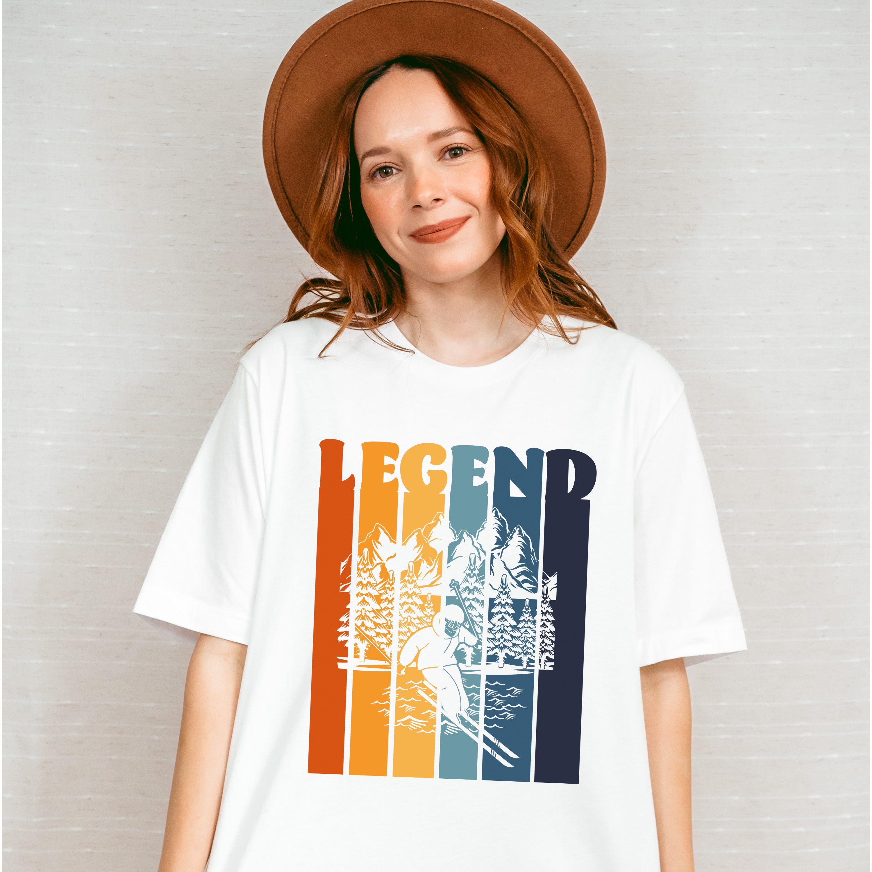 Legend - Skiing Unisex Crewneck T-Shirt Sweatshirt Hoodie