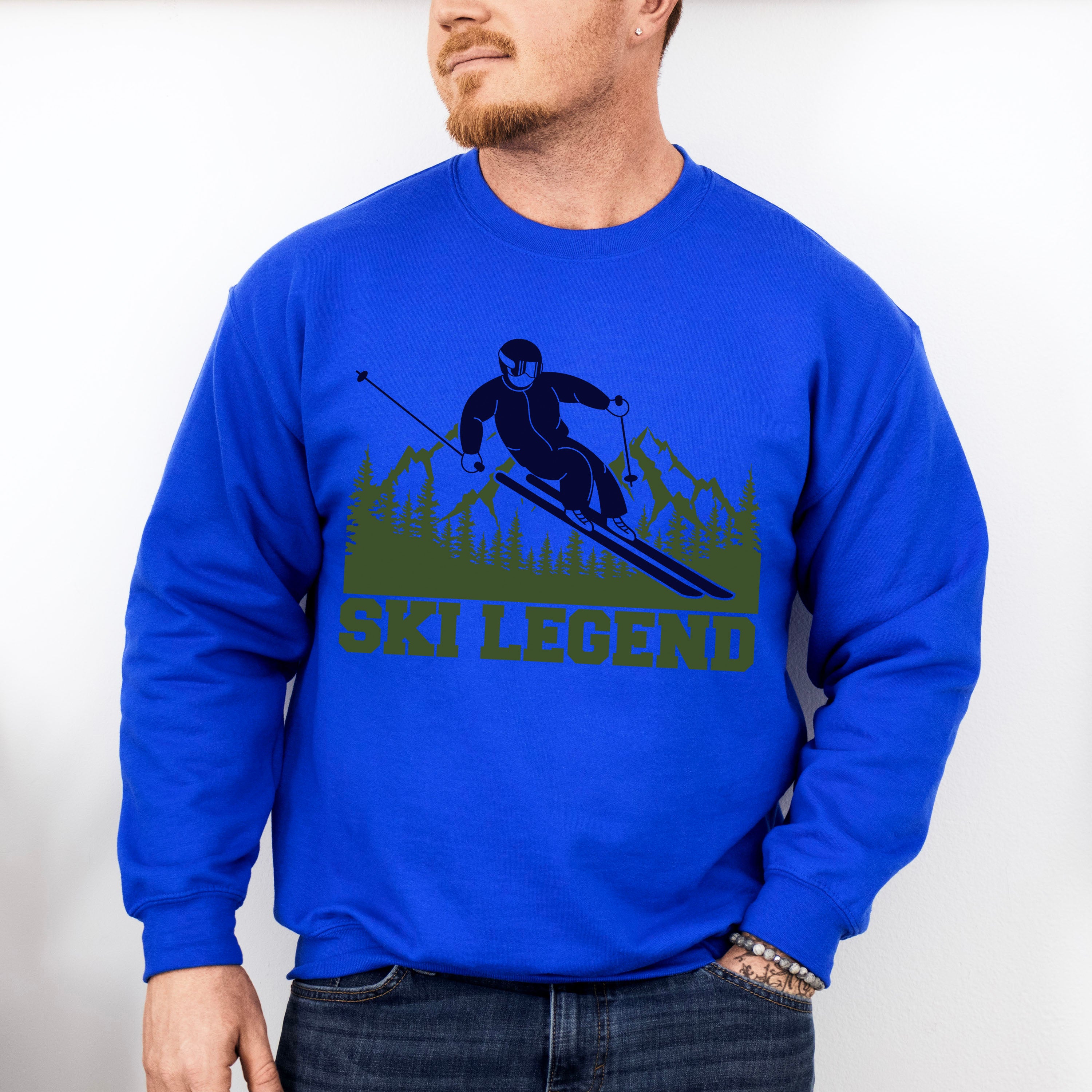 Ski Legend - Skiing Unisex Crewneck T-Shirt Sweatshirt Hoodie