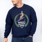 World's Okayest Skier - Skiing Unisex Crewneck T-Shirt Sweatshirt Hoodie