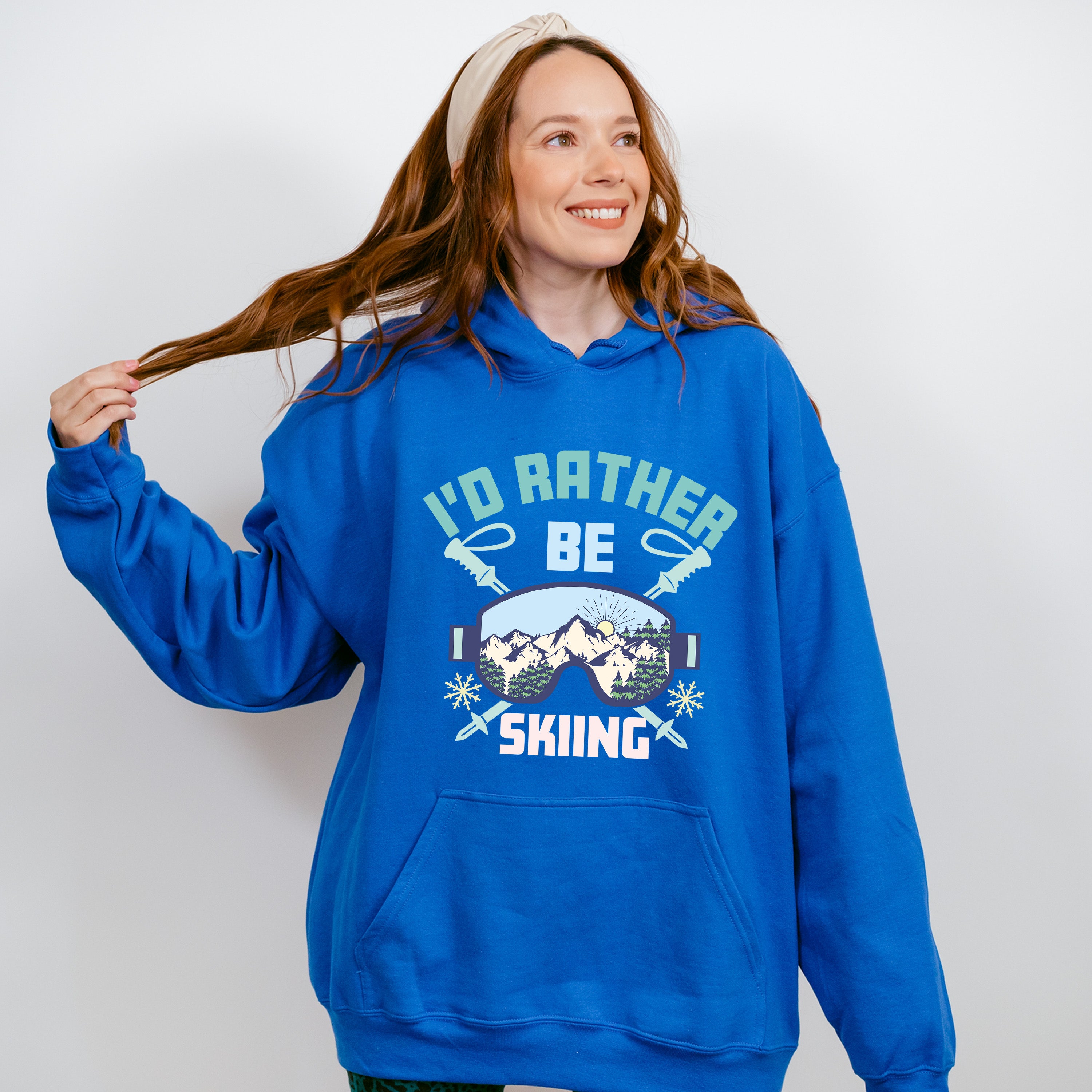 I'd Rather Be Skiing - Skiing Unisex Crewneck T-Shirt Sweatshirt Hoodie