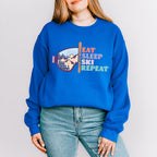 Eat Sleep Ski Repeat - Skiing Unisex Crewneck T-Shirt Sweatshirt Hoodie