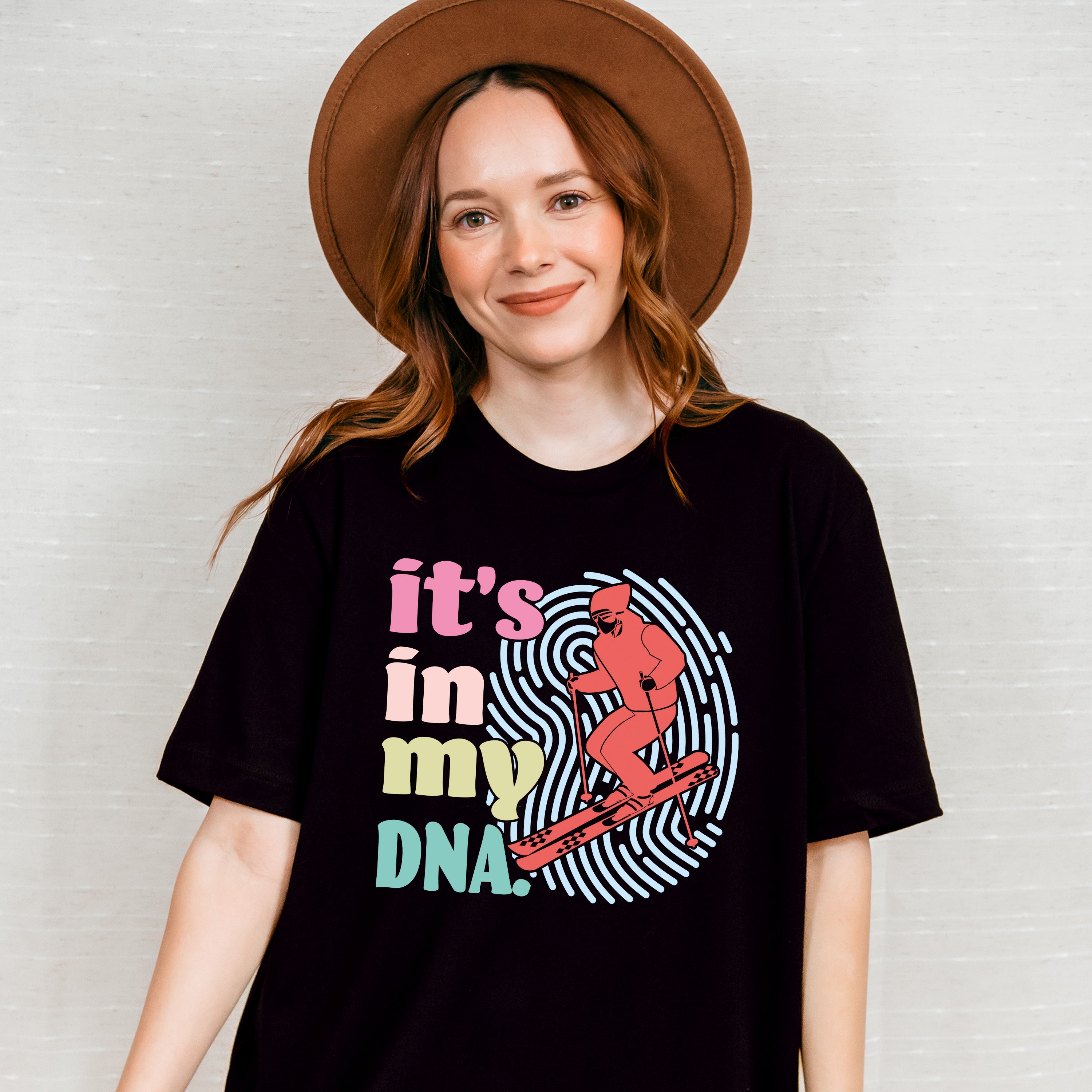 It's In My DNA - Skiing Unisex Crewneck T-Shirt Sweatshirt Hoodie