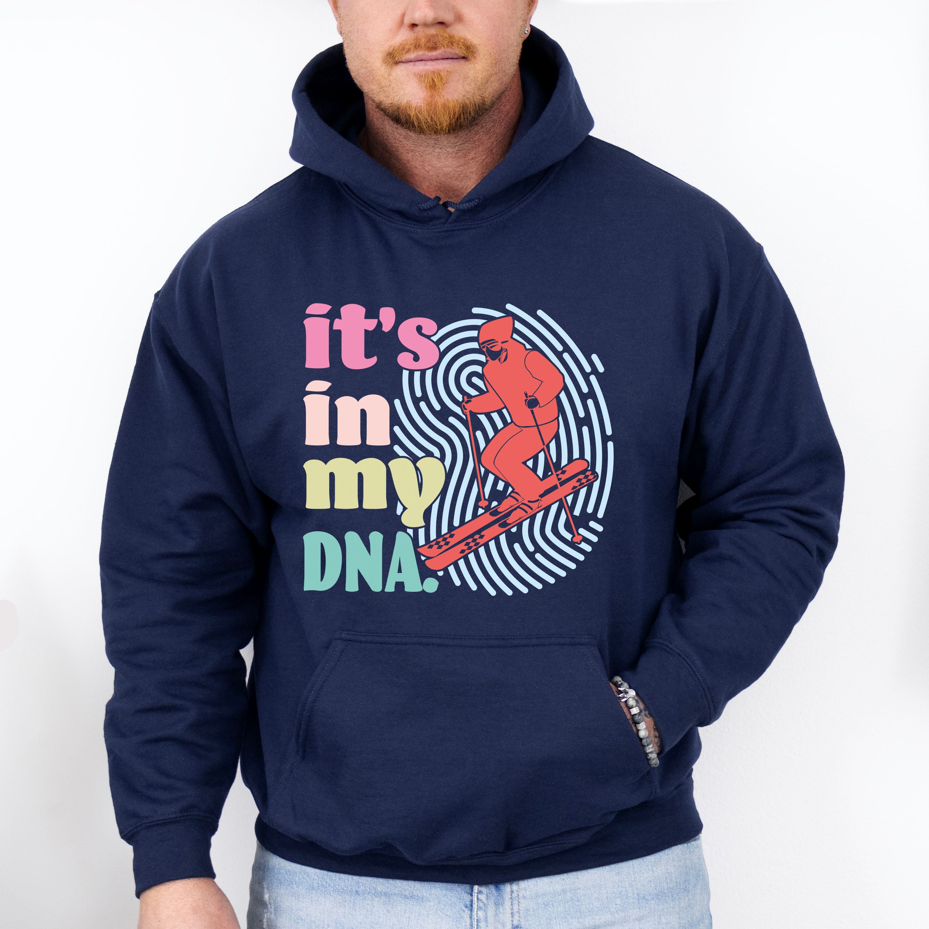It's In My DNA - Skiing Unisex Crewneck T-Shirt Sweatshirt Hoodie
