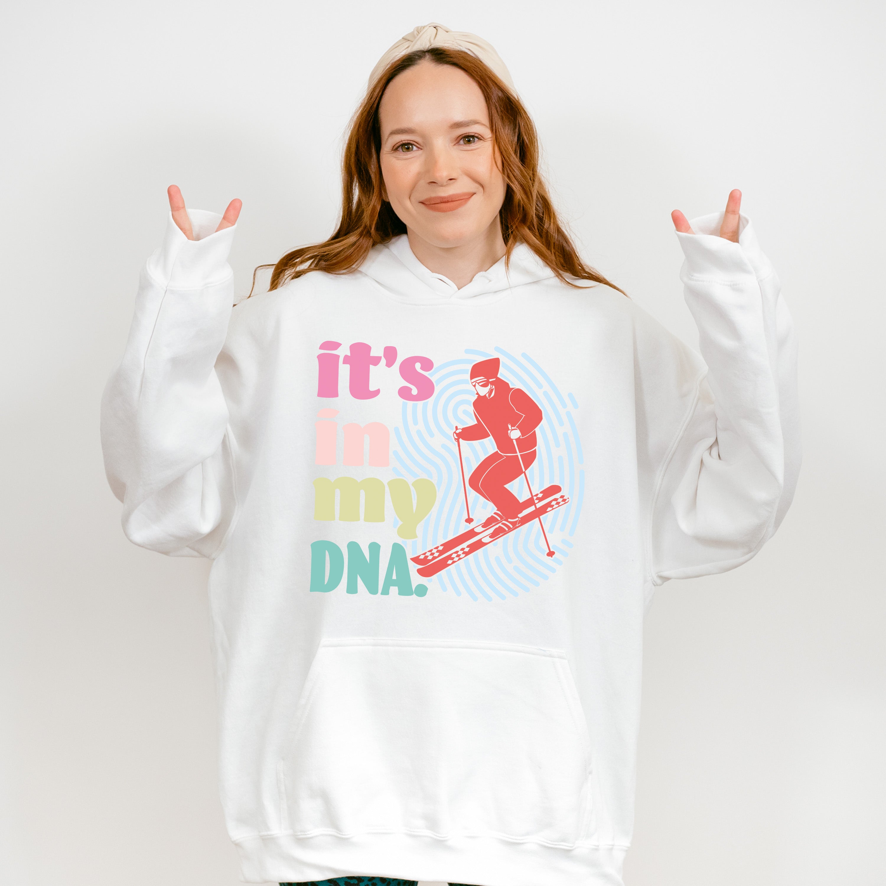 It's In My DNA - Skiing Unisex Crewneck T-Shirt Sweatshirt Hoodie