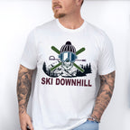 Ski Downhill - Skiing Unisex Crewneck T-Shirt Sweatshirt Hoodie