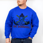 Ski Downhill - Skiing Unisex Crewneck T-Shirt Sweatshirt Hoodie