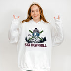 Ski Downhill - Skiing Unisex Crewneck T-Shirt Sweatshirt Hoodie