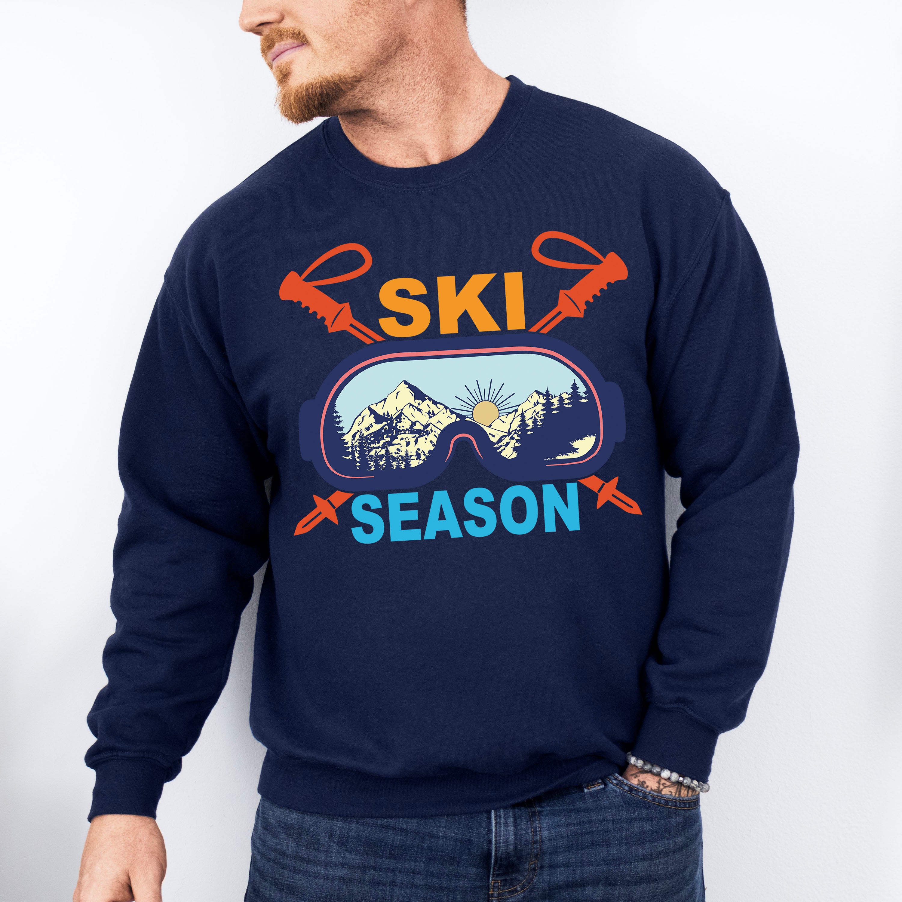 Ski Season - Skiing Unisex Crewneck T-Shirt Sweatshirt Hoodie