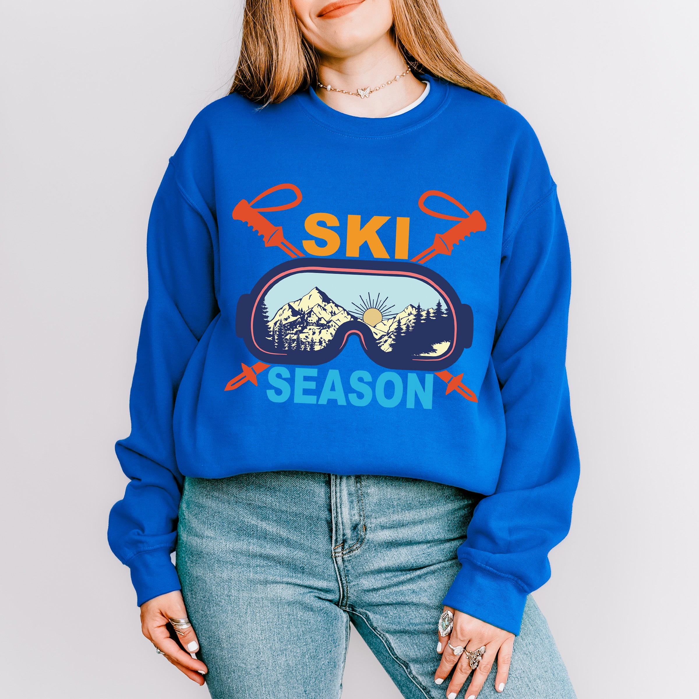 Ski Season - Skiing Unisex Crewneck T-Shirt Sweatshirt Hoodie