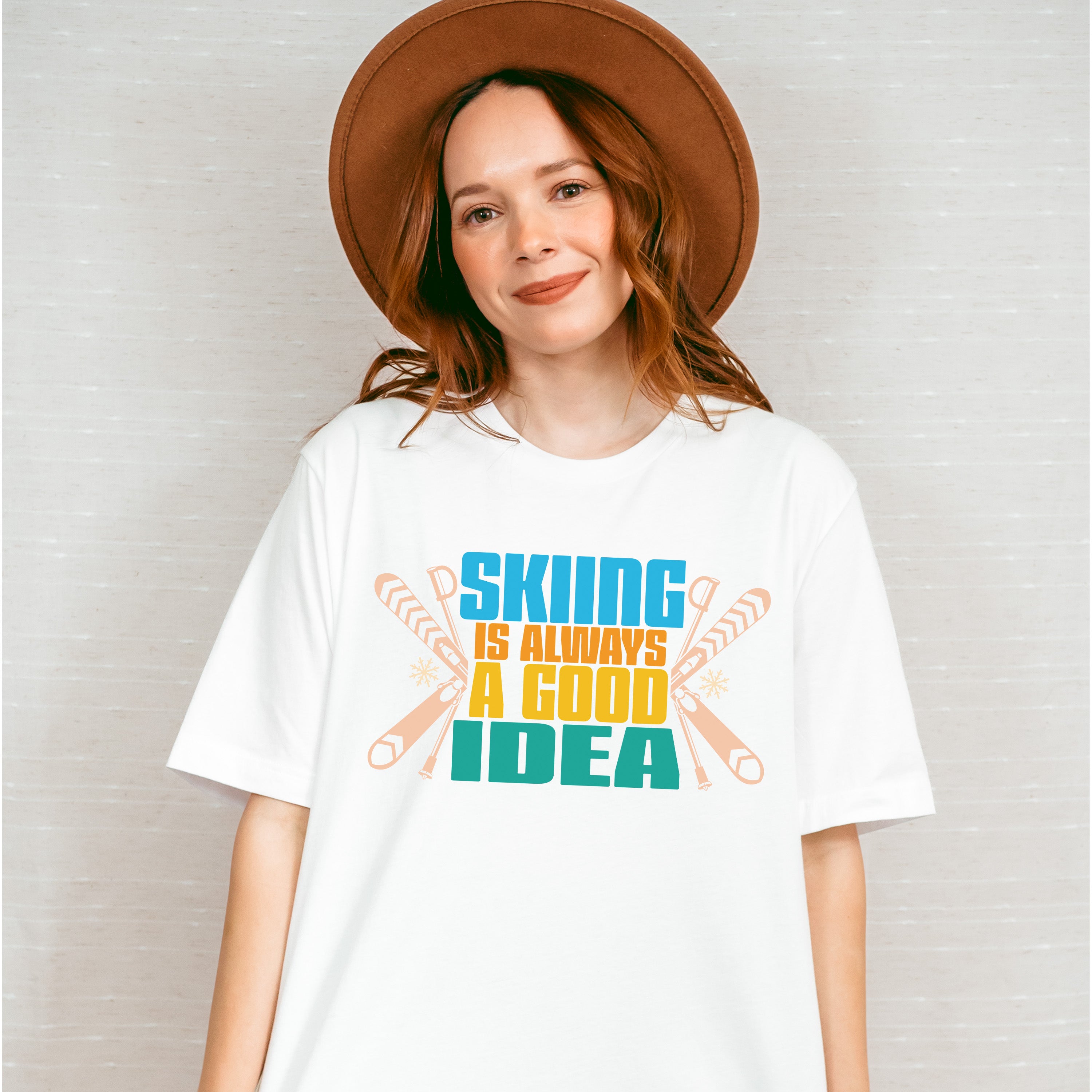 Skiing Is Always A Good Idea - Skiing Unisex Crewneck T-Shirt Sweatshirt Hoodie