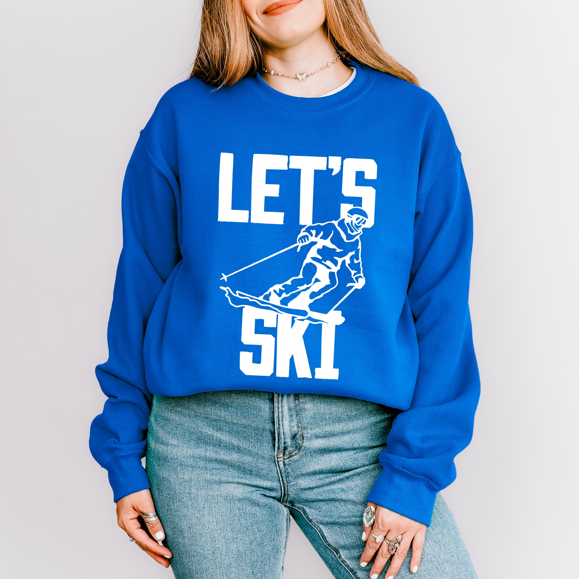 Let's Ski - Skiing Unisex Crewneck T-Shirt Sweatshirt Hoodie