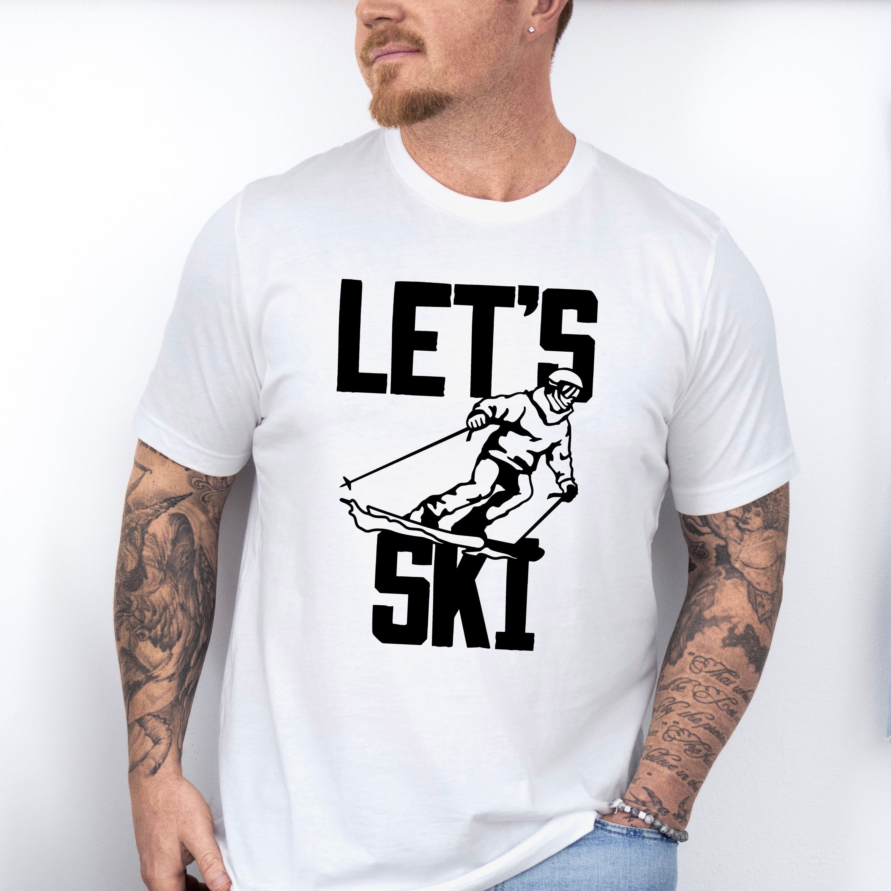 Let's Ski - Skiing Unisex Crewneck T-Shirt Sweatshirt Hoodie